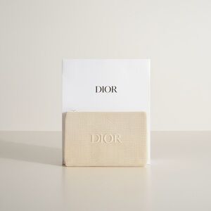 Dior Cream Textured Pouch